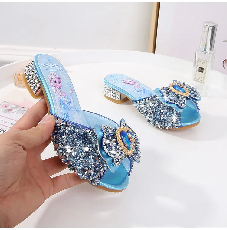 Frozen Elsa Blue Fashionable High Heels