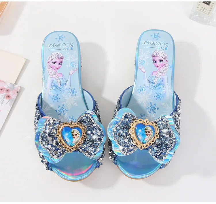 Frozen Elsa Blue Fashionable High Heels