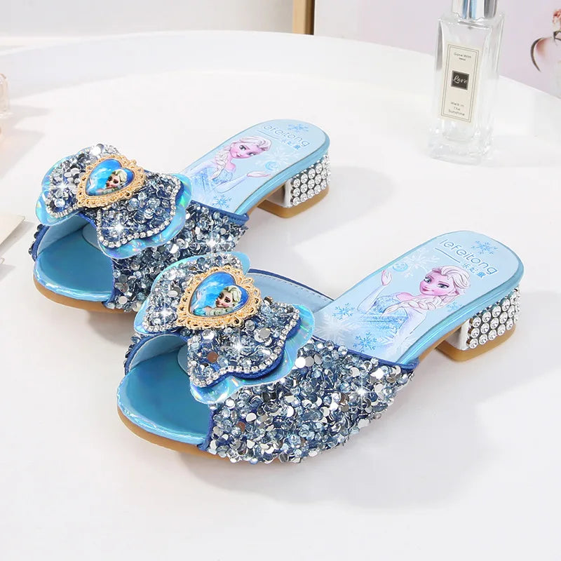 Frozen Elsa Blue Fashionable High Heels