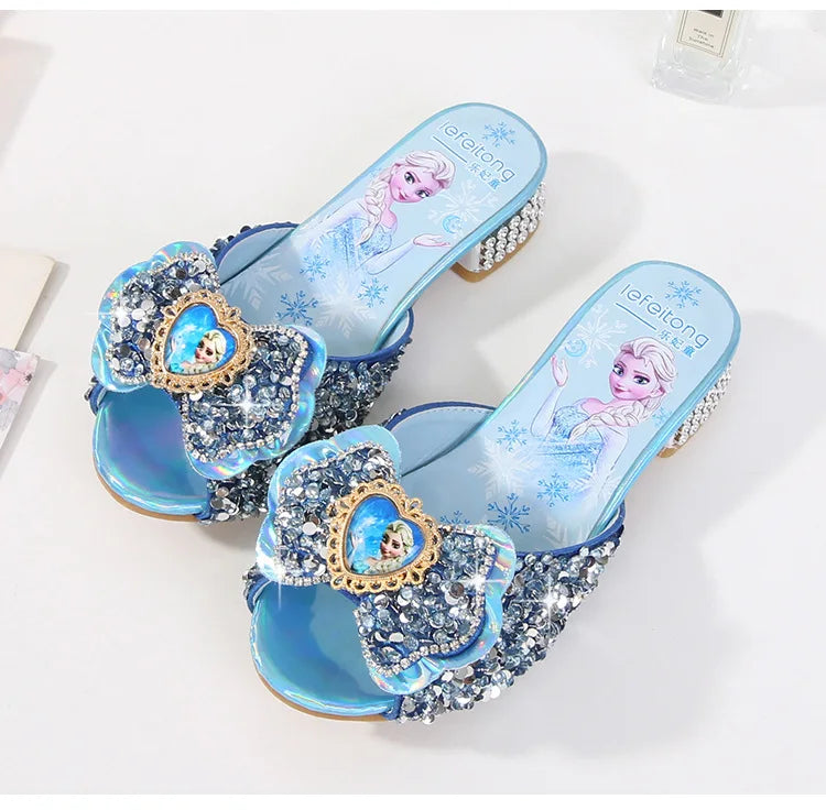 Frozen Elsa Blue Fashionable High Heels