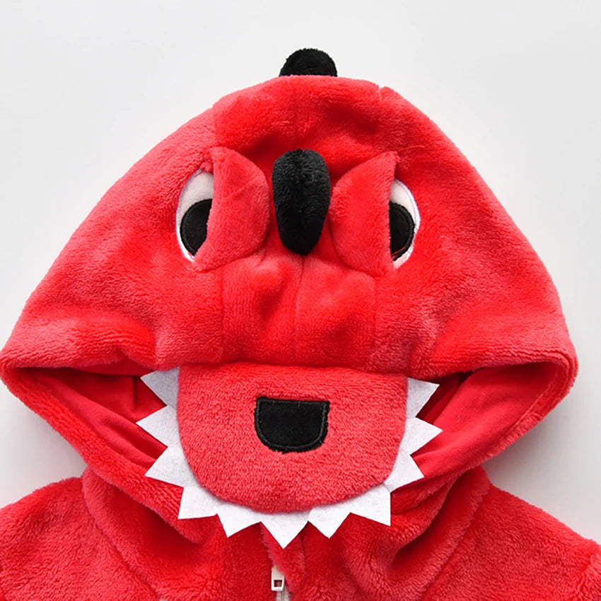 Kids Red Dinosaur Unisex Onesie