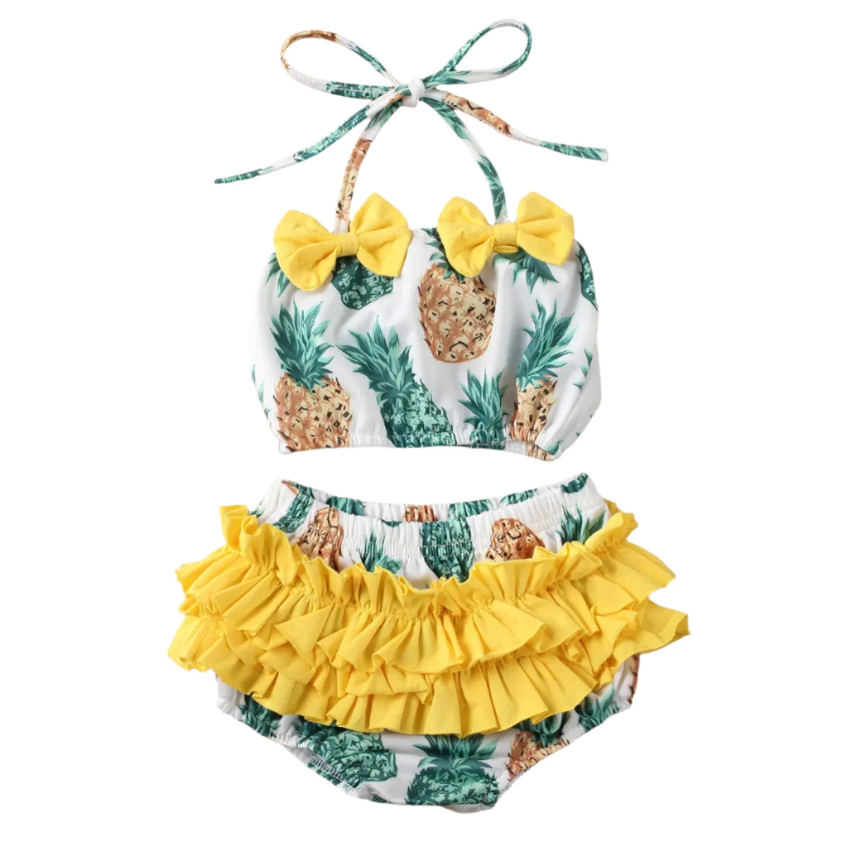 Girls Ruffle Pineapple Set