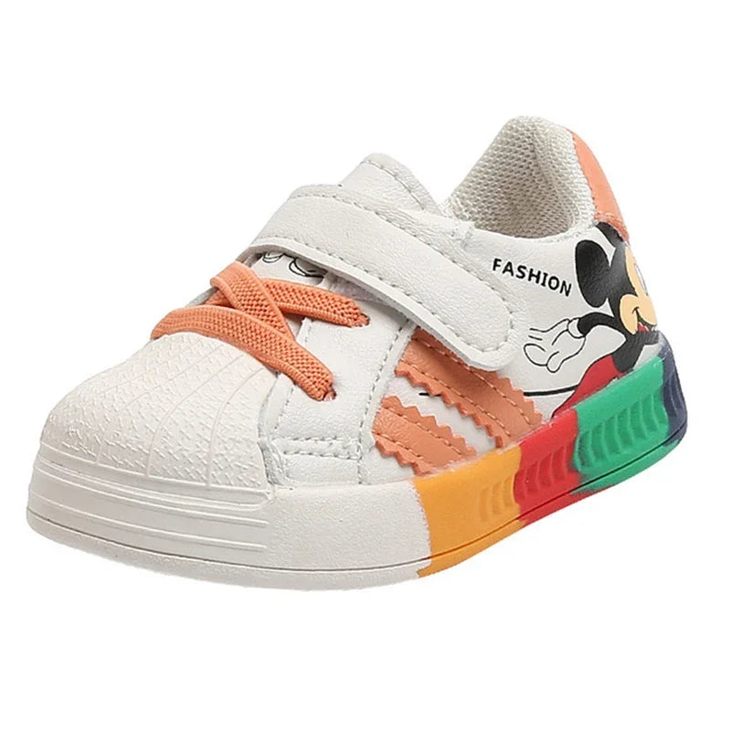 Disney Mickey Mouse Sneakers | Pink Blue Orange