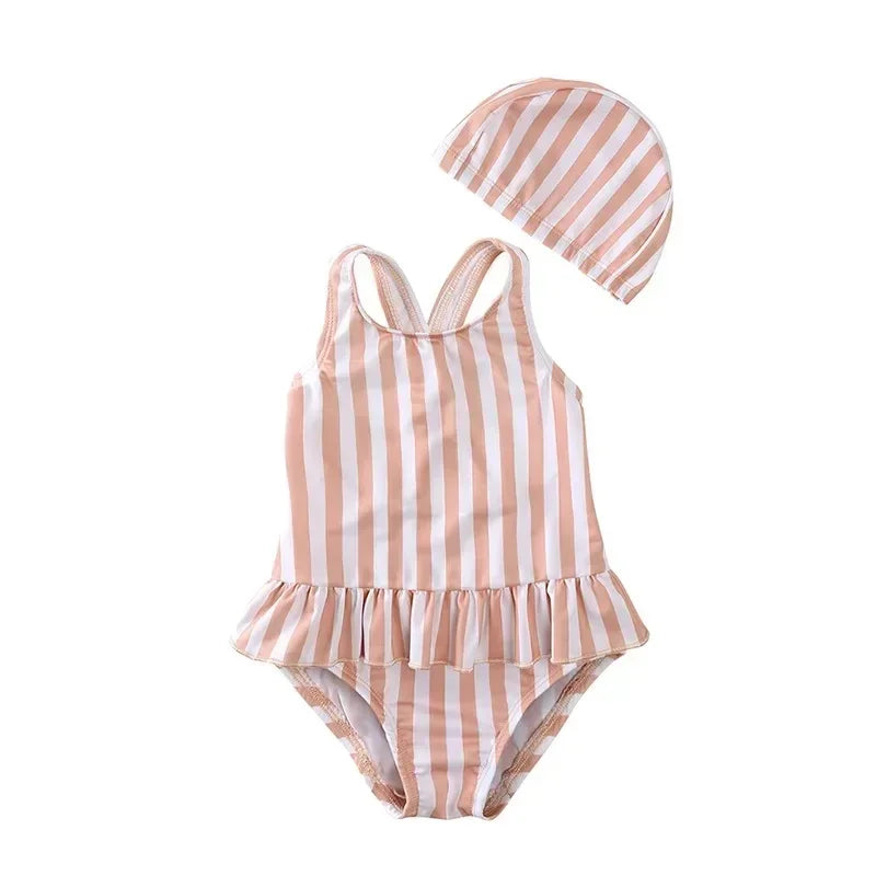 2024 Summer Pink UPF50+ Long Sleeves One Piece Swimmers