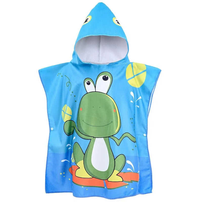 Frog Hooded Beach Towel 0-8 Years