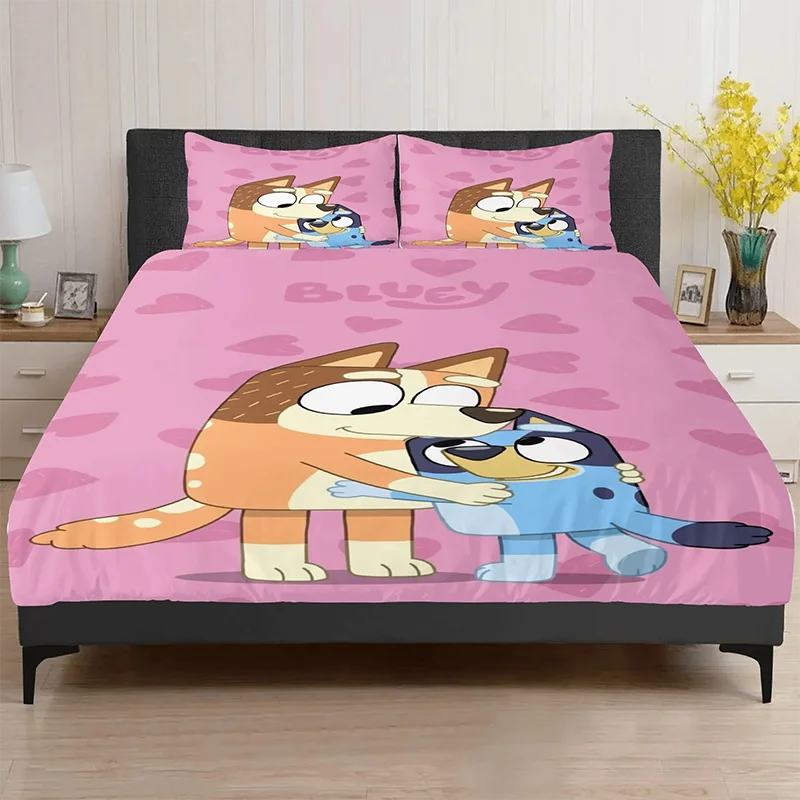 Bluey Pink Duvet Cover Set