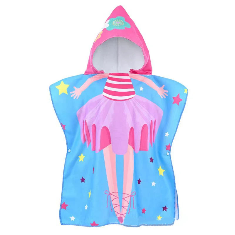 Ballerina Hooded Beach Towel 0-8 Years